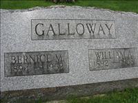 Galloway, William A. and Bernice M